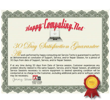 Satisfaction Guarantee